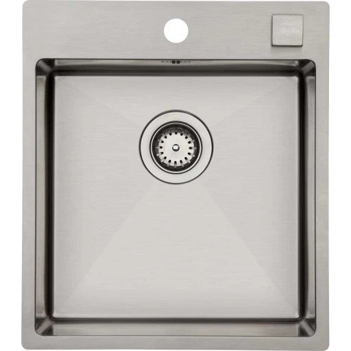 Lavabo Kubus 441 Soft køkkenvask i rustfrit stål, 44x50 cm