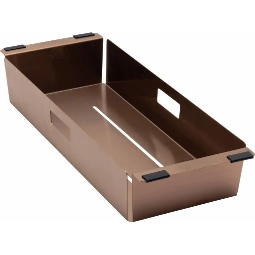 Lavabo skyllekurv til Kubus køkkenvask, kobber, 16x42,5 cm
