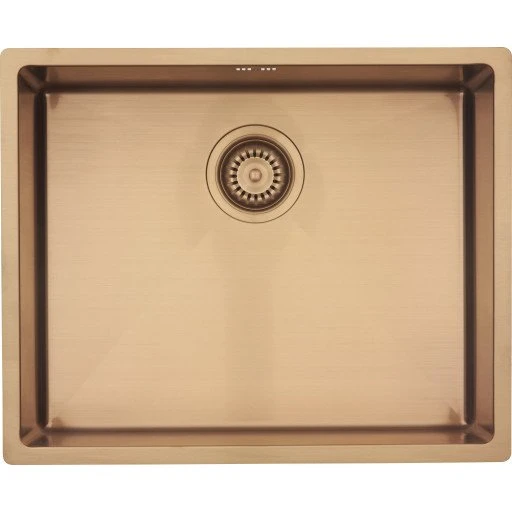 Lavabo Kubus 500 Soft køkkenvask, 54x44 cm, kobber