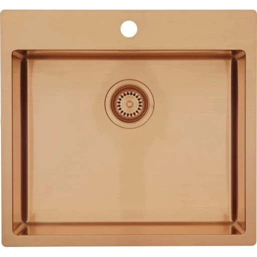 Lavabo Kubus 540 Soft køkkenvask, 54x50 cm, kobber