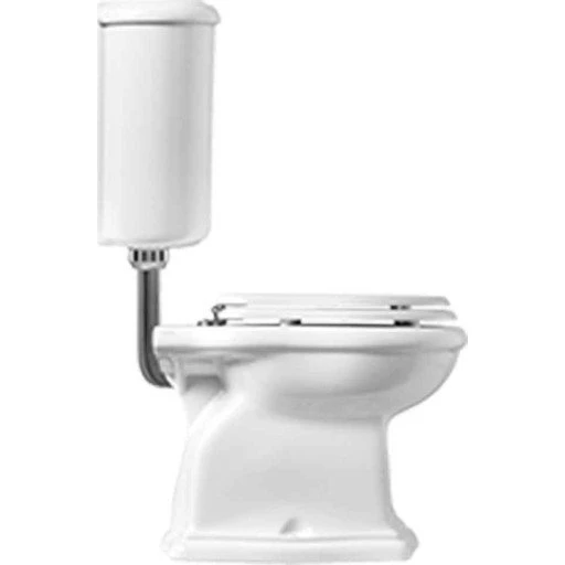 Lavabo Contea Retro Low toilet, hvid