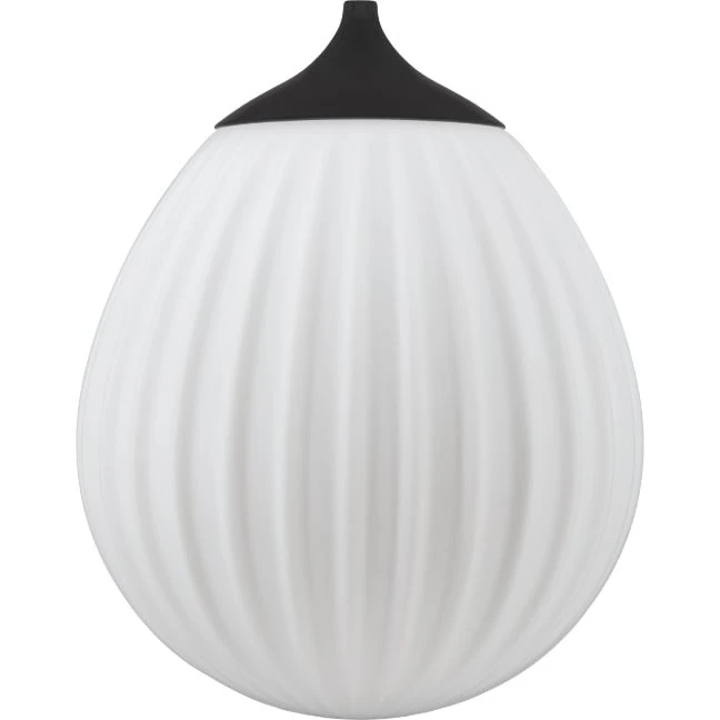 Umage Around the World mini lampeskærm - Hvid opalglas m. sort top