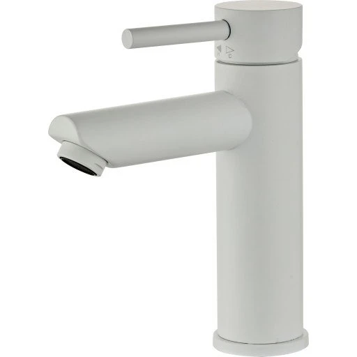 Zen Sanitary Slimline håndvaskarmatur, mat hvid