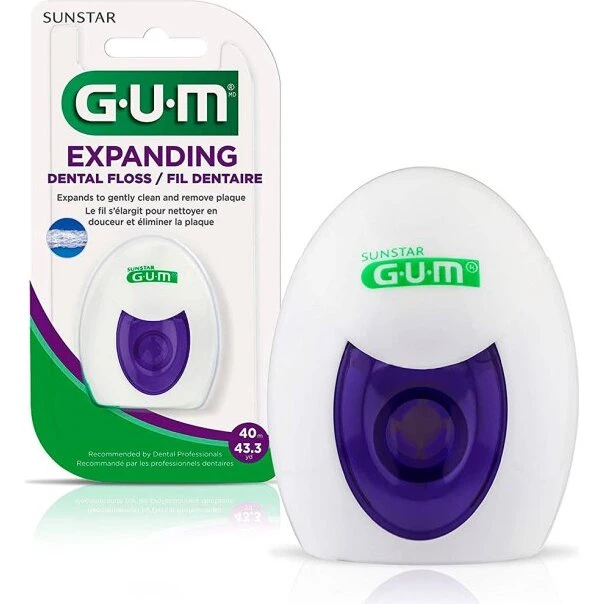 GUM Ekspanderende Tandtråd 30 m