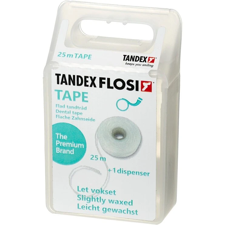TANDEX Flosi Tape med voks 25 m