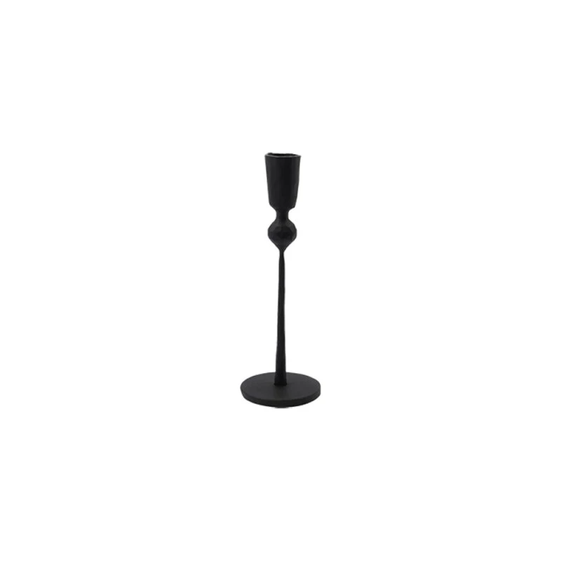 House Doctor Trivo lysestage i sort jern, 18 cm