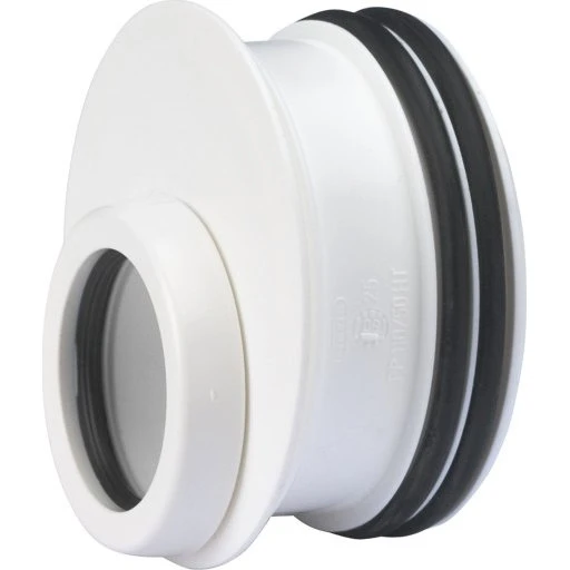 Wavin Wafix reduktion til rørspids, Ø75x32 mm, hvid