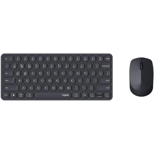 Rapoo 9010M Trådløs tastatur og mus, multi-tilstand, sort