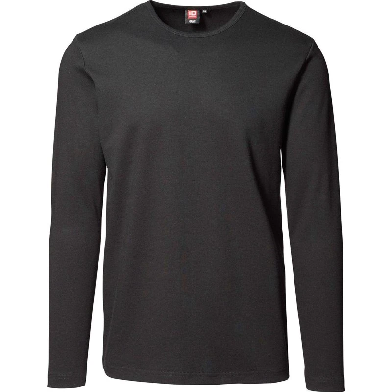 ID Tætsiddende Langærmet T-Shirt Sort - L