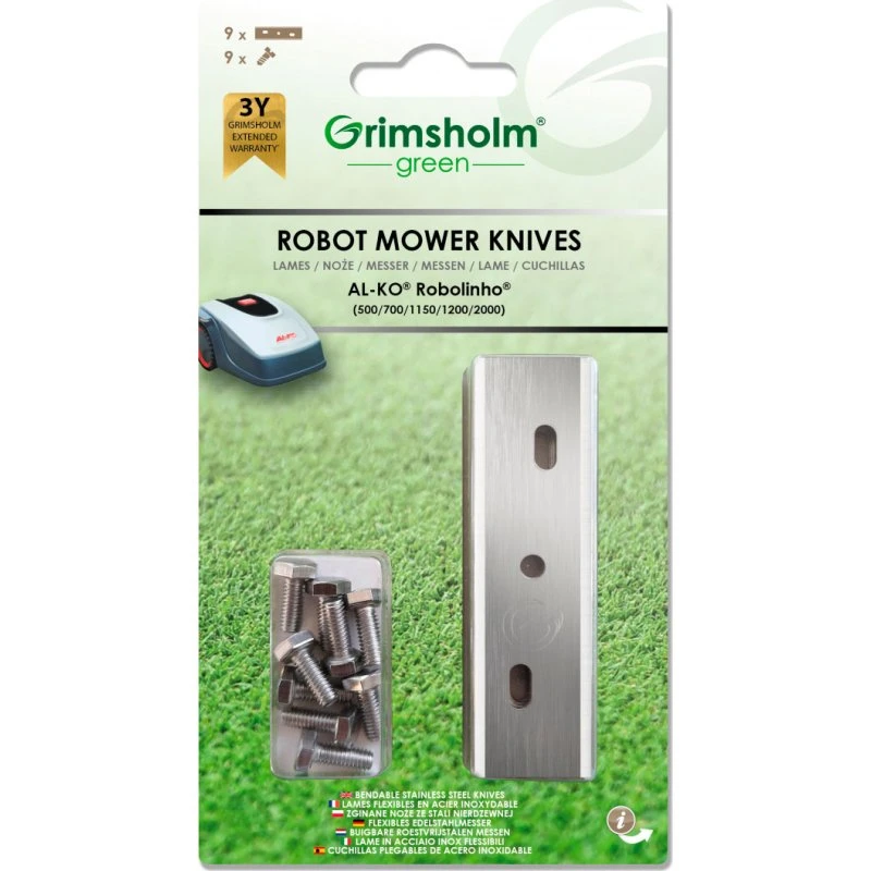 Grimsholm Knive til AL-KO Robolinho E - 9-pak
