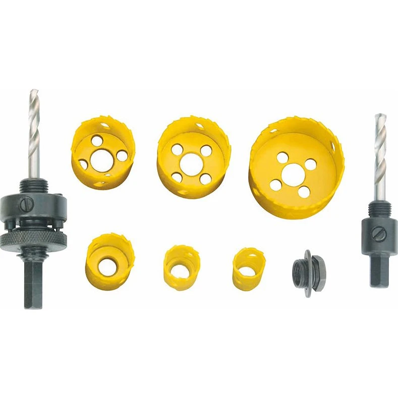 Hulsavsæt 6 stk. med holder (19-57 mm)