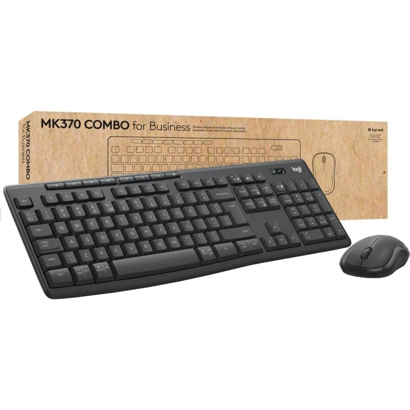 Logitech 920-012077 trådløst fuldsize tastatur m. mus, Bluetooth, grafit