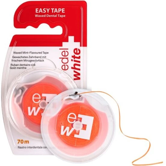 Edel+White Easy Tape tandtråd uden PFAS, 70 m