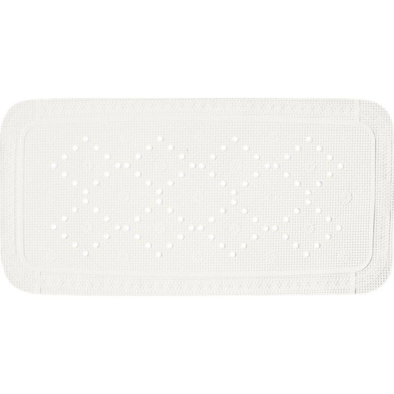Spirella skridsikker bademåtte, 91x36 cm, hvid
