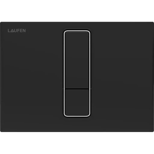 Laufen Lis AW104 betjeningsplade, sort/mat krom