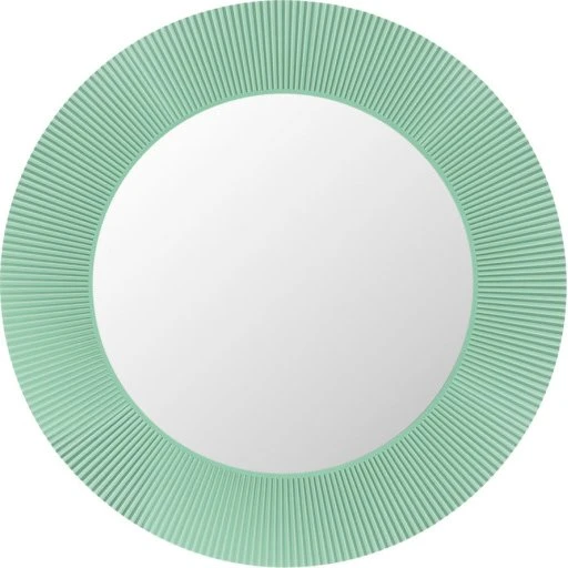 Kartell Laufen All Saints spejl, Ø78 cm, grøn