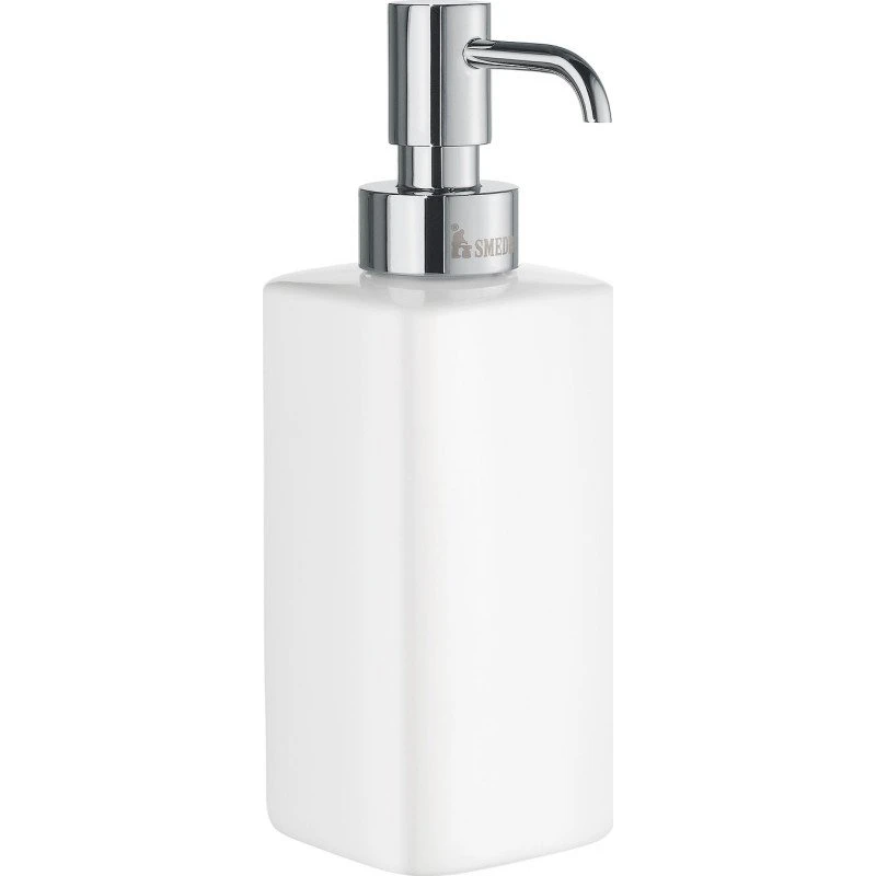 Smedbo Ice sæbedispenser, krom og porcelæn