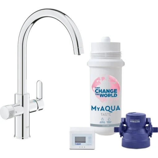 Grohe Pure Home køkkenarmatur med BWT filter, krom