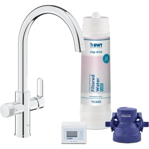 Grohe Pure Home køkkenarmatur med BWT filter, krom