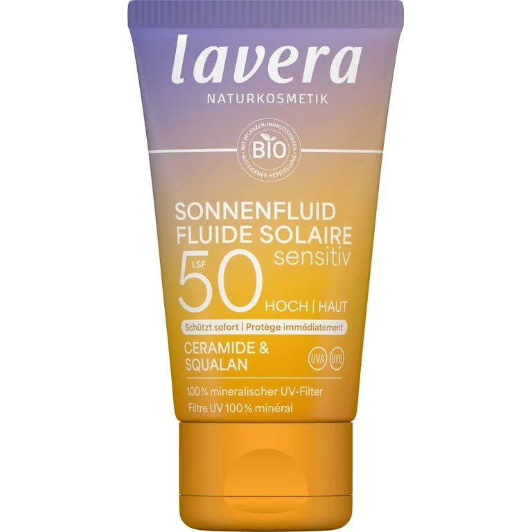 Lavera Sensitiv Solar Fluid SPF 50, 40 ml