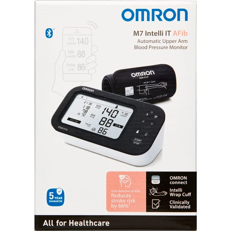 Omron M7 Intelli IT AFib overarmsblodtryksmåler