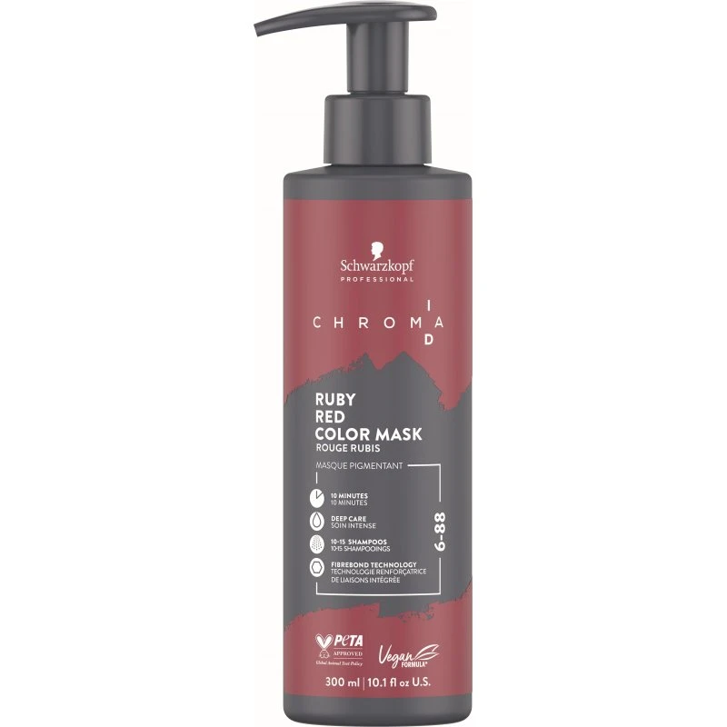 Schwarzkopf Professional ChromaID Bonding Color Mask Ruby Red 300 ml