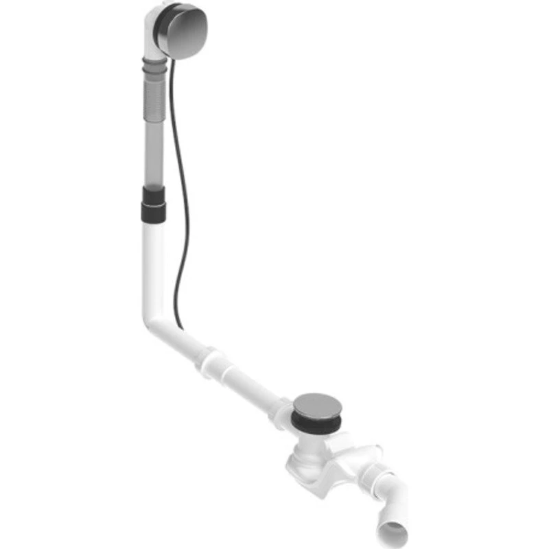 Duravit af- og overløbssæt i krom, 85 cm