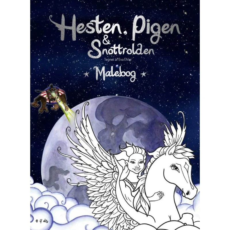 Hesten, Pigen og Snottrolden - Malebog af Eva Ehler