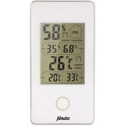 Alecto WS-75 digitalt indendørs termometer – hvid