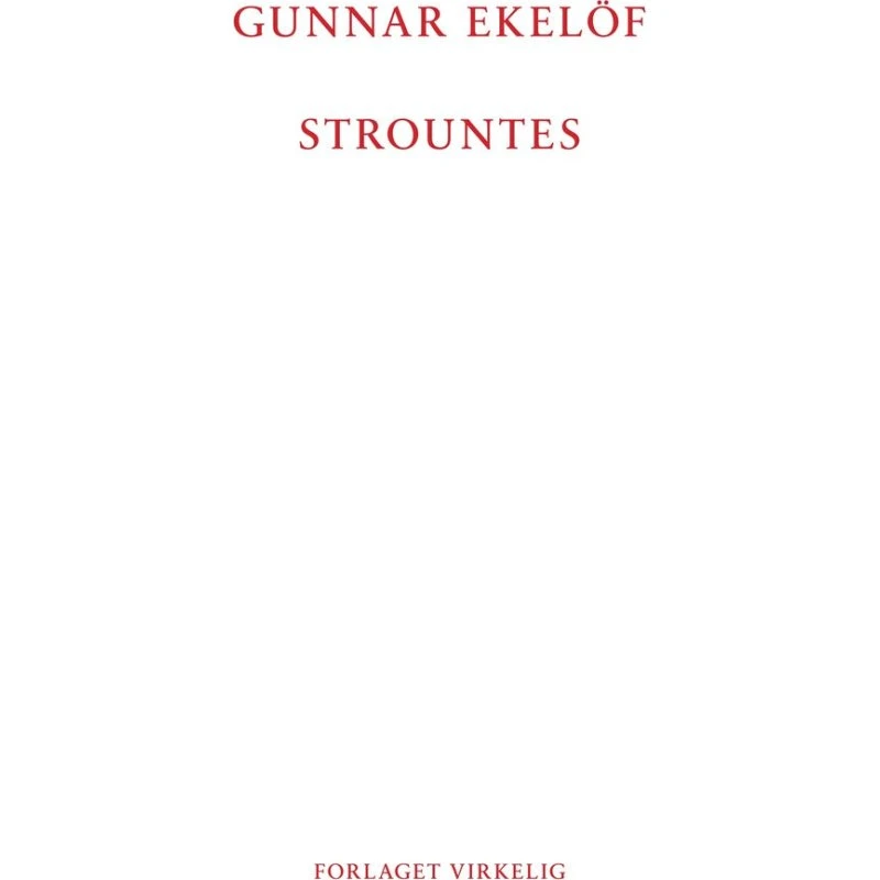 Strountes - Gunnar Ekelöf - Bog