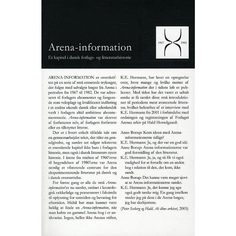 Arena-information 1967-1982 - Redigeret af Anders Juhl Rasmussen