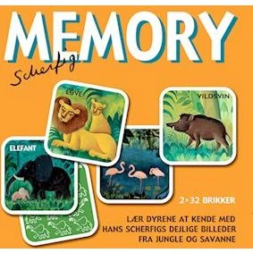 Hans Scherfig Vendespil - Jungle og Savanne Motiver