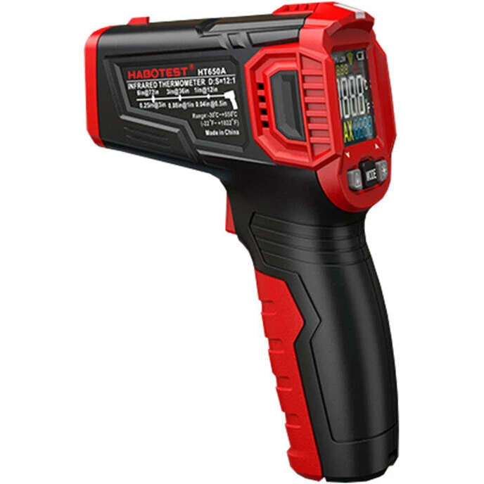Habotest HT650B Kontaktløs Laser-Infrarød Termometer -50–550°C