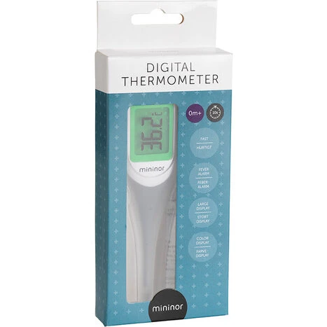 Mininor Digitalt Termometer med Farvedisplay