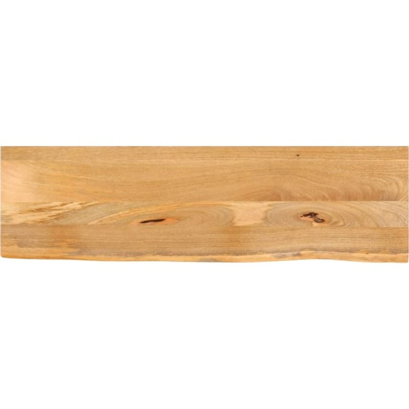 vidaXL bordplade 120x20x2,5 cm i massivt mangotræ med naturlig kant