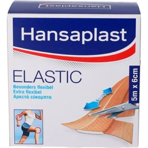 Hansaplast Elastic Plaster 5 m x 6 cm – Big Pack