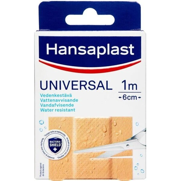 Hansaplast Universal vandskyende plaster 10 x 6 cm, 10 stk