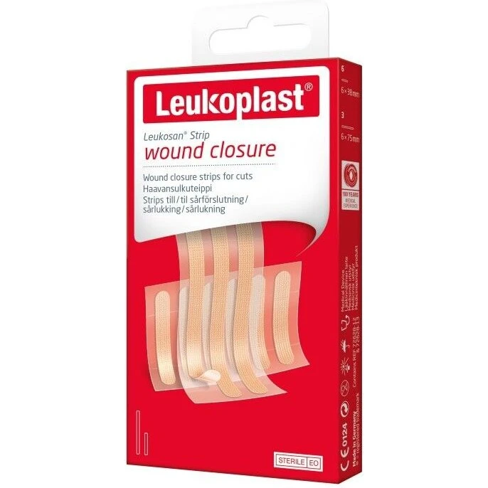 Leukosan Strip 9 stk (6x38 mm, 3x75 mm)