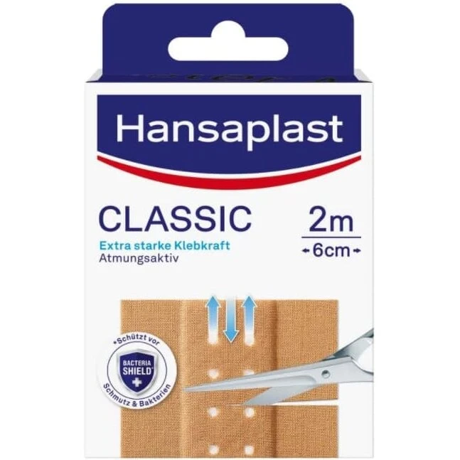 Hansaplast Klassisk sårplaster 2 m x 6 cm