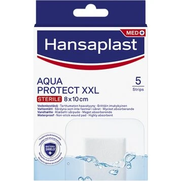 Hansaplast Aqua Protect XXL 8x10 cm - 5 stk.
