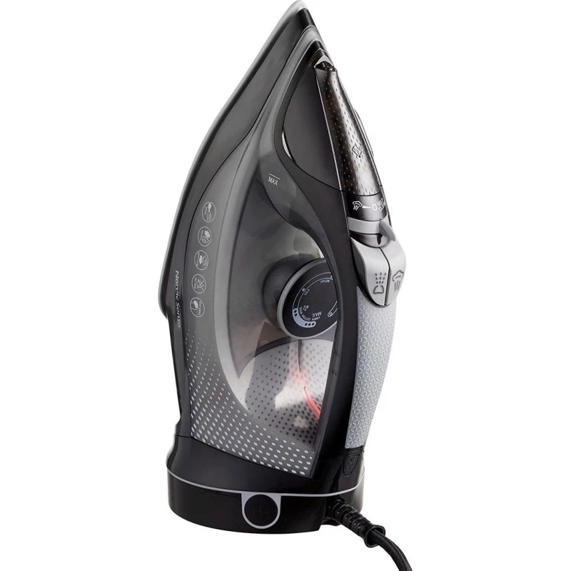 Nordic Sense Ledningsfrit Dampstrygejern 2400W - Sort/Grå