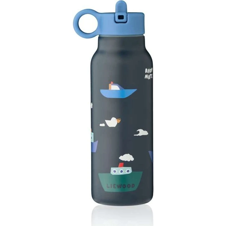 Liewood Falk Drikkeflaske i rustfrit stål - 350 ml - Sailing/Classic Navy