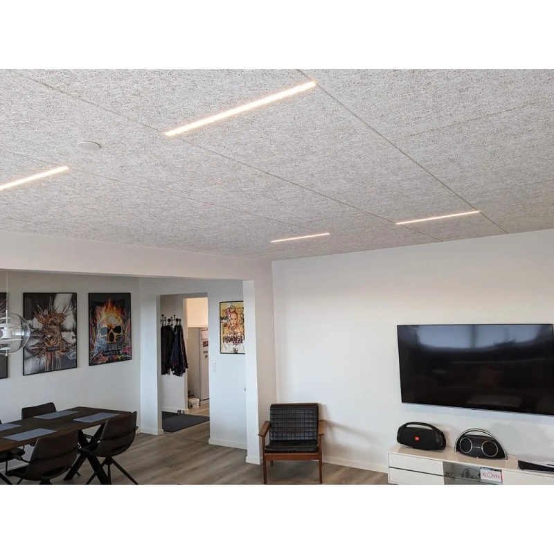 Troldtekt LED Skinnesæt 6x60 cm CCT - Akustilight Planforsænket