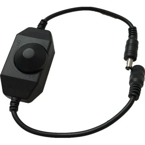 Lysdæmper med ledning - Sort, 12V (72W) / 24V (144W)