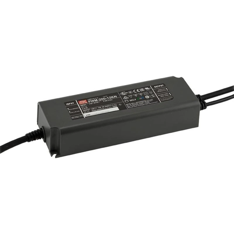 Meanwell 200W DALI2 dæmpbar strømforsyning, 24V DC, IP67