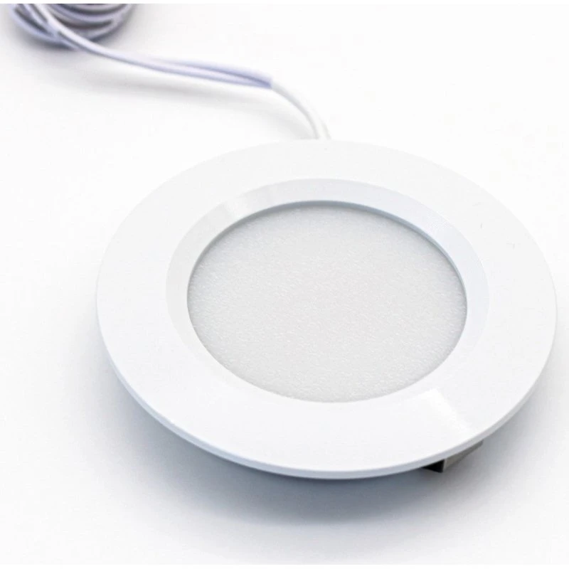 LEDlife Reco68 møbelspot indbygning, mat hvid, 2,7W, 12V DC