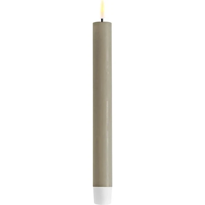 Deluxe Homeart LED Kronelys 24 cm - 2 stk. - Sand