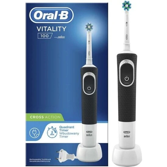 Oral-B Vitality 100 Cross Action elektrisk tandbørste, sort