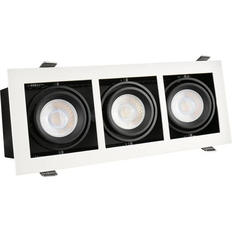 Modern Day Mini GU10 LED Triple Downlight - Hvid