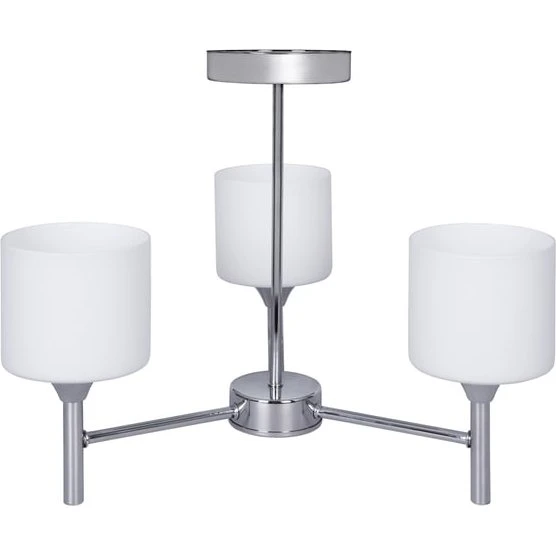 Activejet MIRA Loftlampe - Klassisk lysekrone i krom, 3x E27